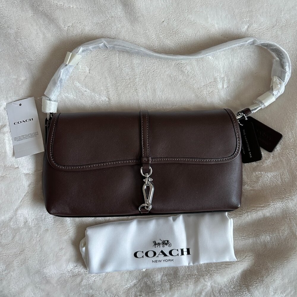 NWT! RARE! Coach CP132 Hamptons Bag In Maple/Silver Women's Shoulder Bag